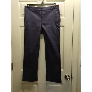 Urban Coco NWT Women's Size Large Navy Blue Chino Straight Leg Ankle Pants
